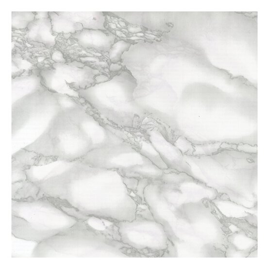Fablon White Marble Classic Sticky Back Plastic 67.5cm x 2m