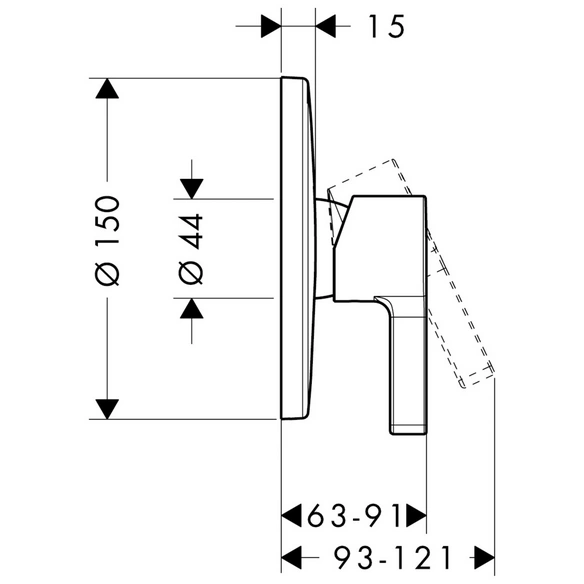 Brausearmatur »Metris S«, Messing