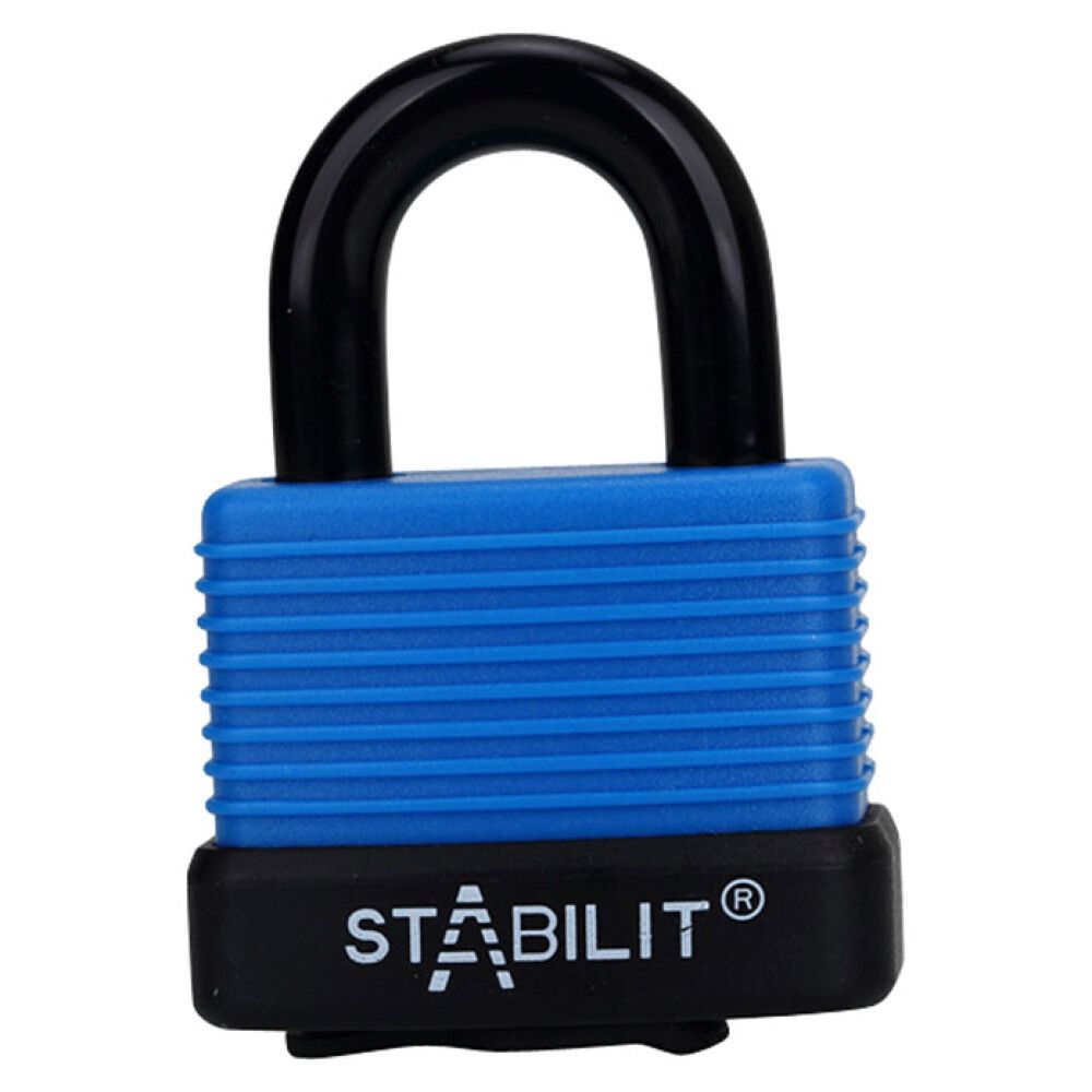 HENGELÅS STABILIT 75IB/45 RUSTFRITT STÅL 45MM BLÅ