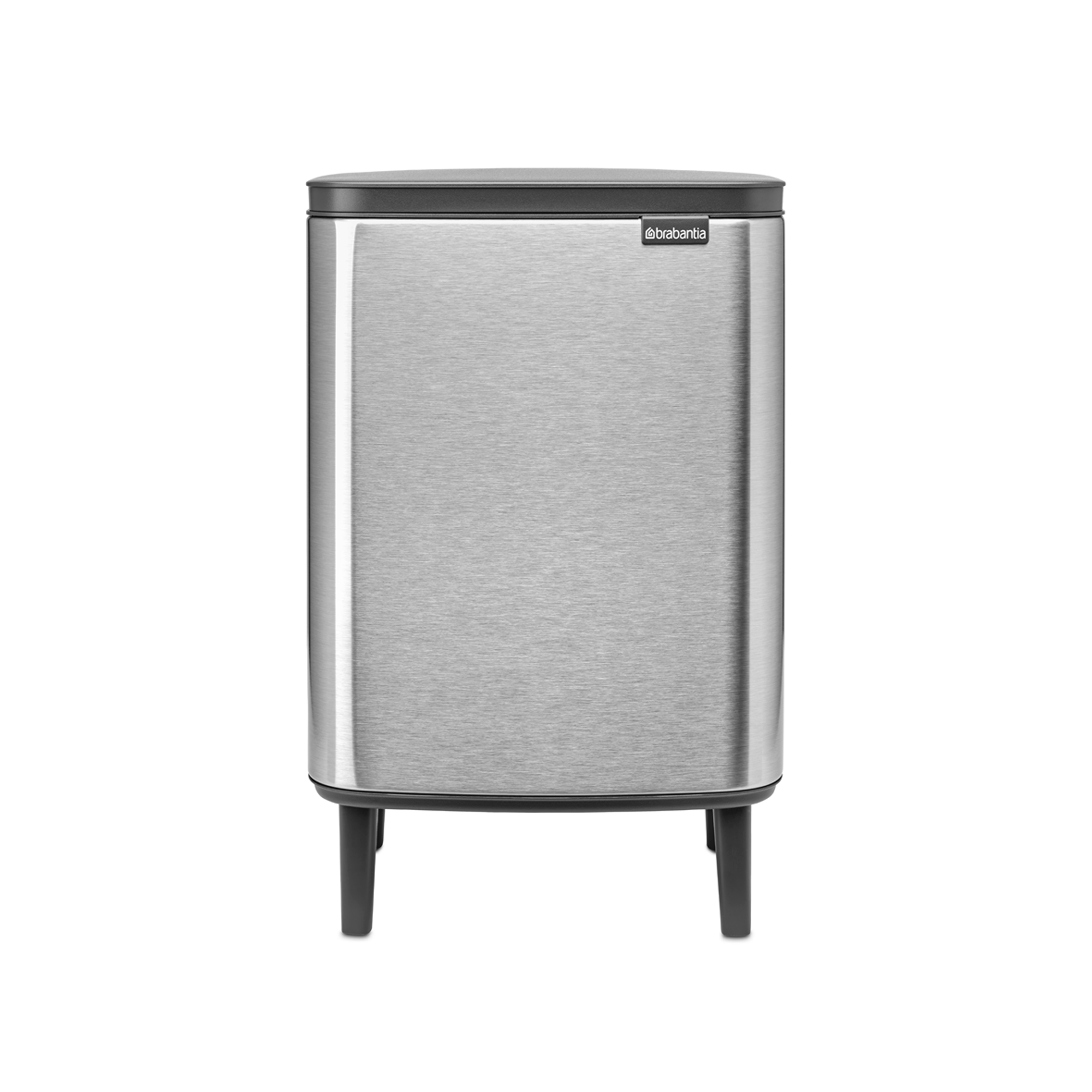 Brabantia Bo Hi afvalemmer, 12L - Matt Steel Fingerprint Proof