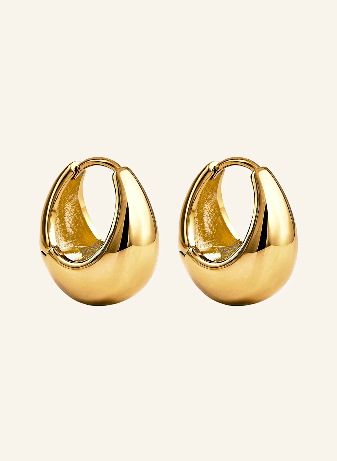 Pompidou Creolen SOFT BOLD HOOPS by GLAMBOU