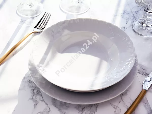 Komplet talerzy na 6 osób (18el) Ćmielów - Rococo 0001