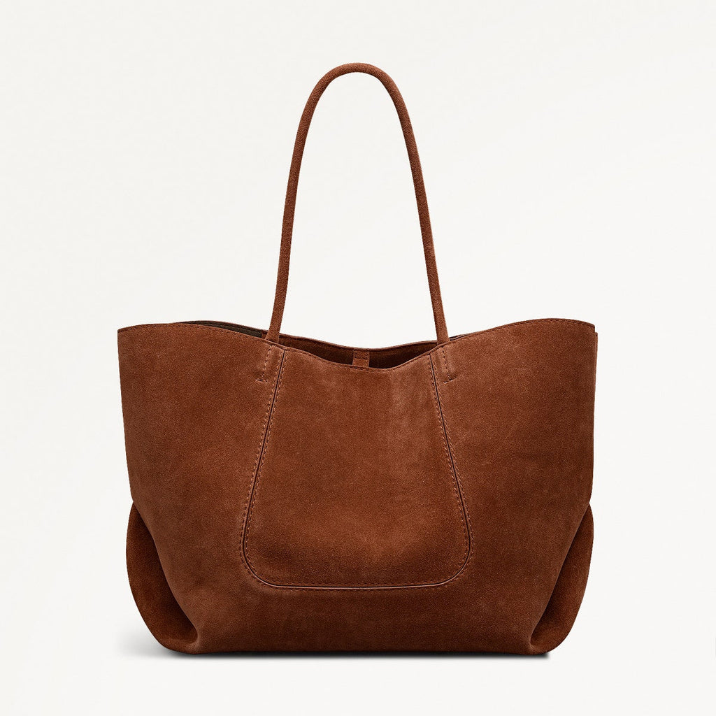 The Compton - Suede - Medium Zip Top Shoulder