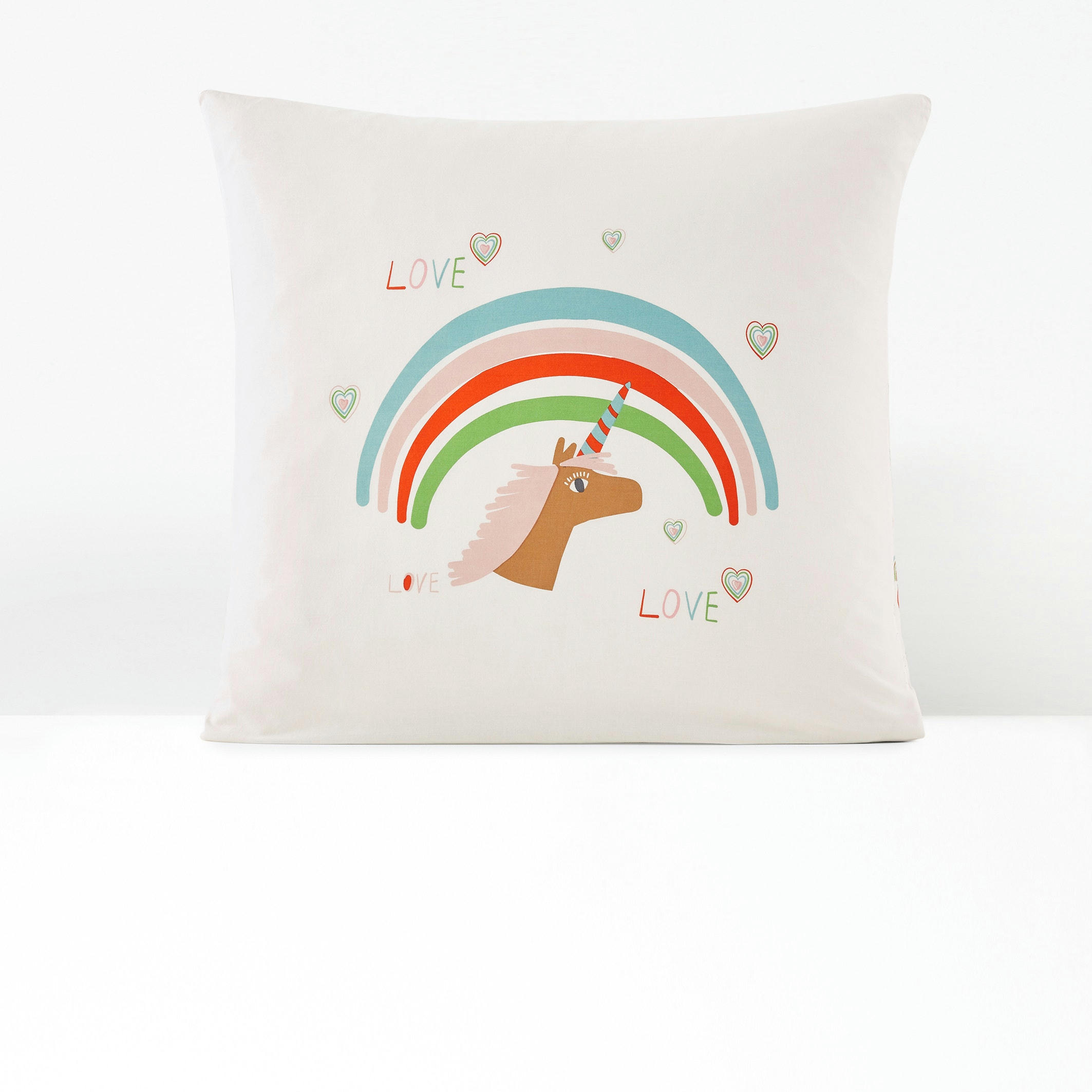 Taie d’oreiller en coton biologique, Licorne