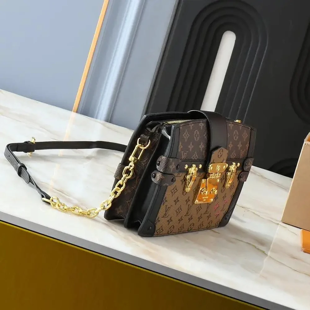 Louis Vuitton LV Trunk Clutch Box Bag Clutch Shoulder Crossbody Bag