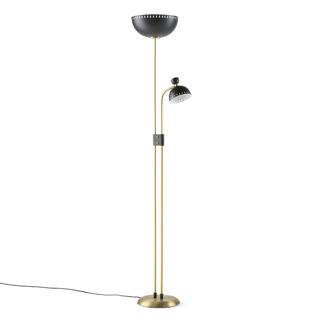 Lampadaire / Liseuse en métal acier, Richy