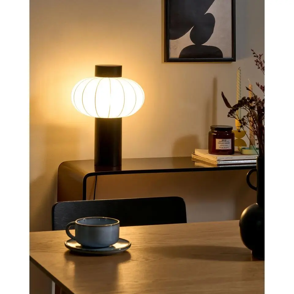 ABENS - Tafellamp - Zwart - IJzer/Nylon