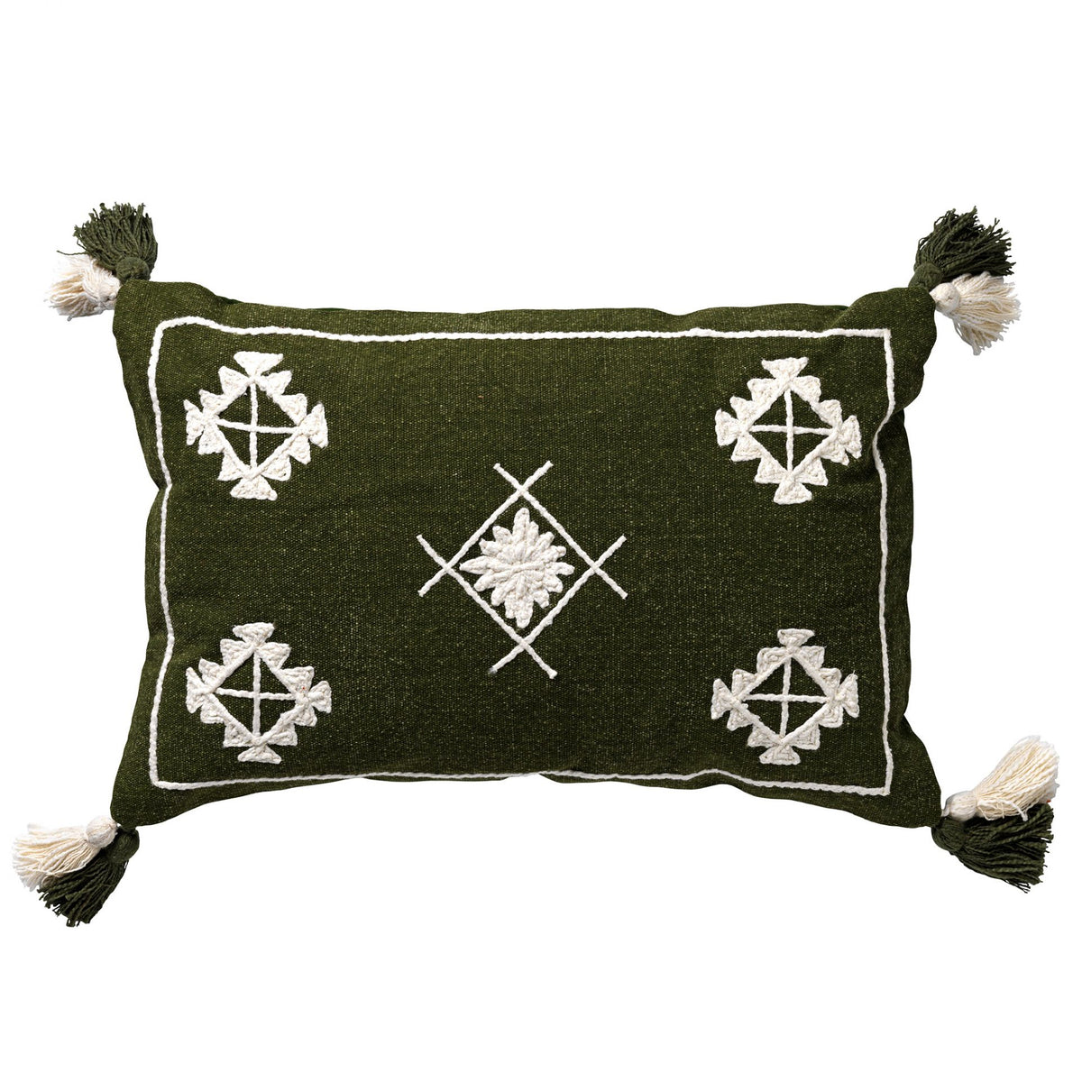 ZUCO - kussenhoes 40x60 cm - 100% katoen - Chive - groen