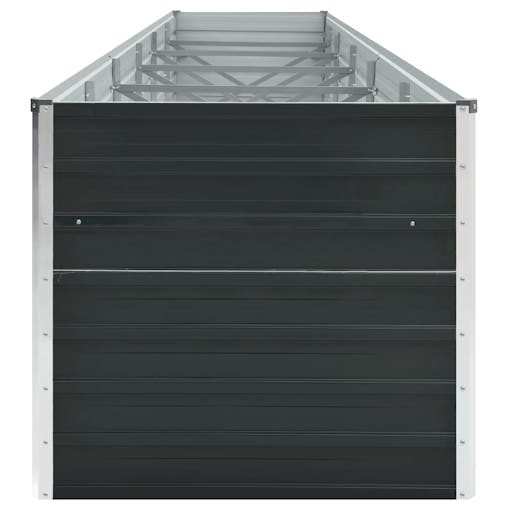 NNEVL Garden Raised Bed Galvanised Steel 480x80x45 cm Anthracite