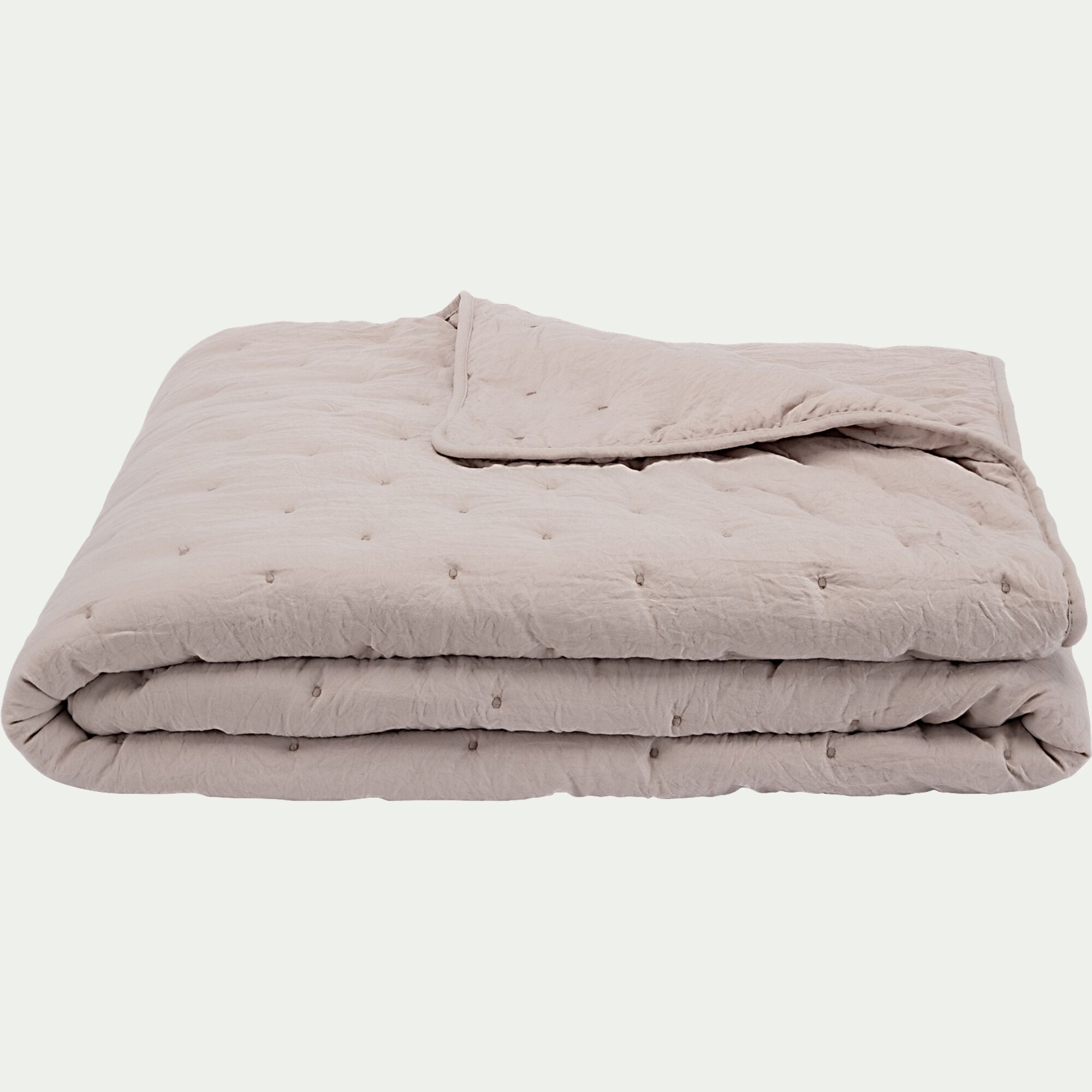 BADOUR - Couvre-lit effet capitonné 230x250cm - beige alpilles