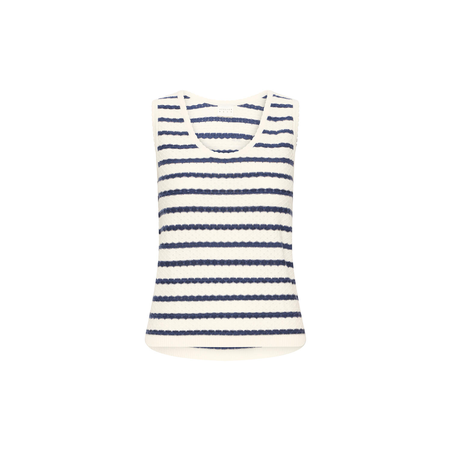 IRVILMA Top, blue birch stripe