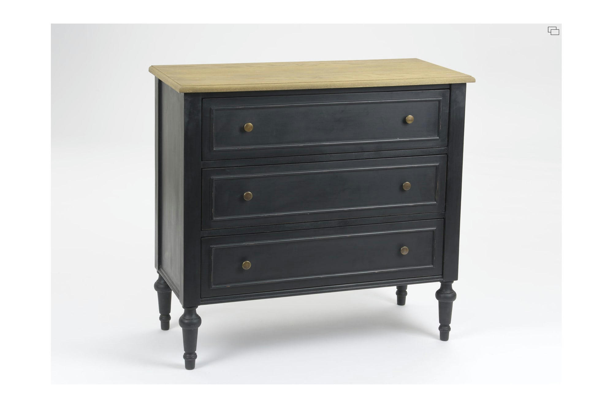 NEYLA - Commode en bois 3 tiroirs