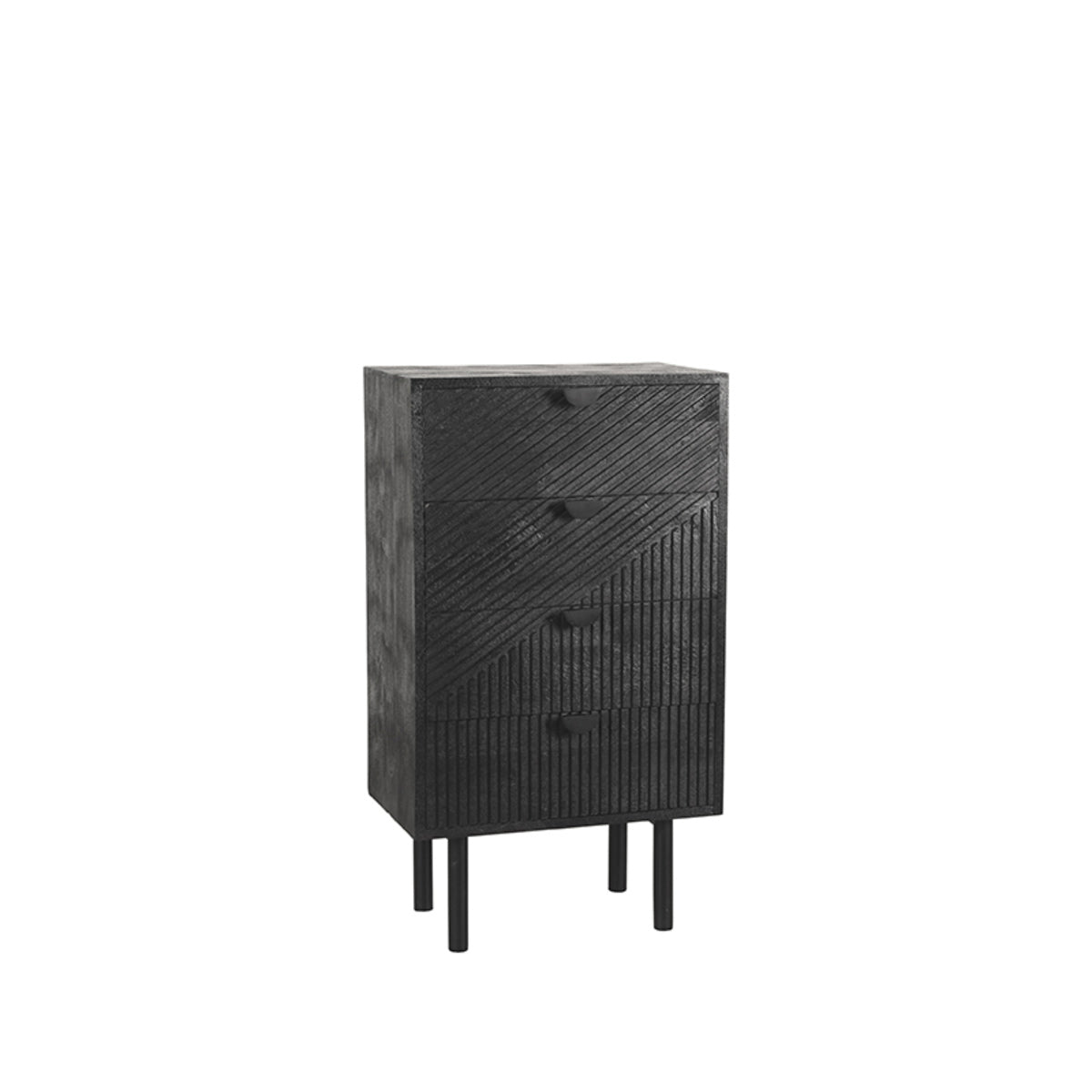 LABEL51 Ladekast Cotia - Zwart Mangohout - 50x30x90cm