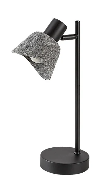 Lampka biurkowa czarno-popielaty FARELIA 1xE14x10W wys:35cm Rabalux