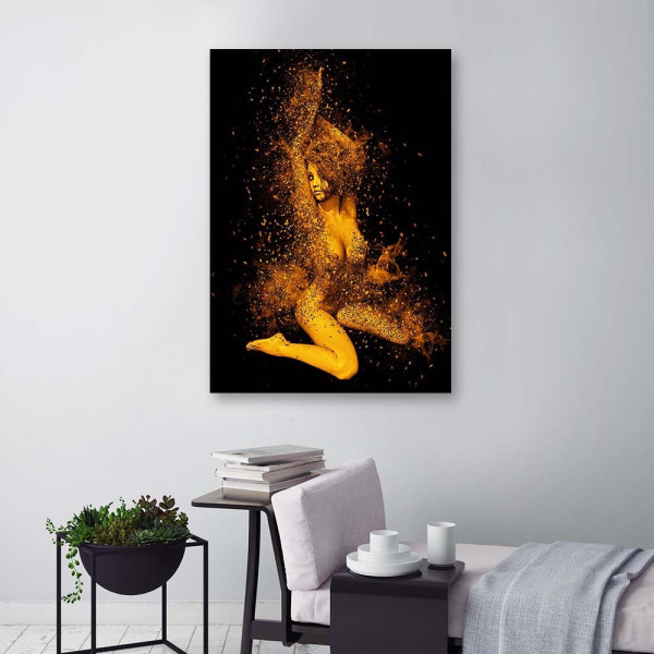 Feeby Obraz Naga kobieta w złotym pyle 40x60