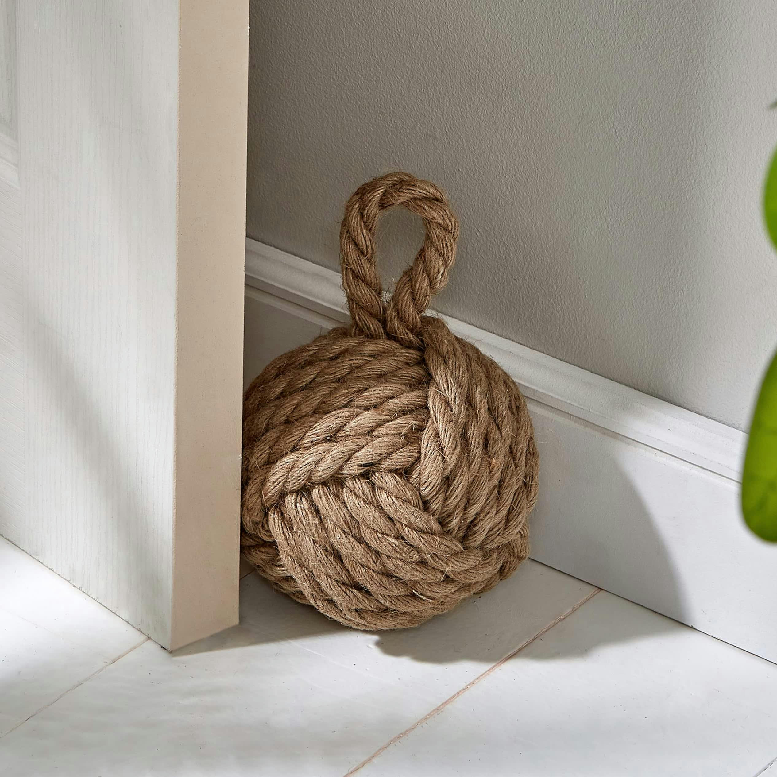 BOULY - Cale-porte en jute beige