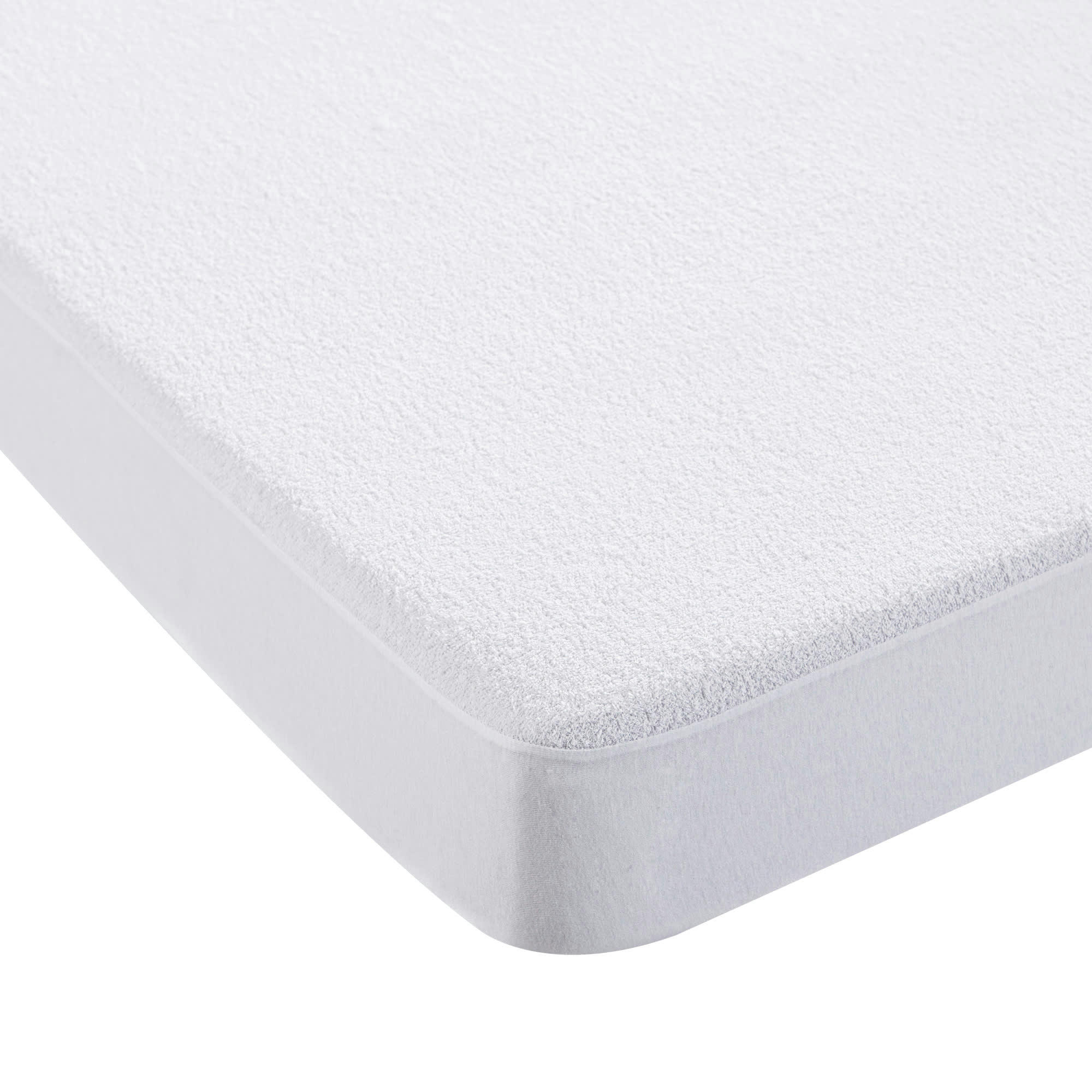 PRONEEM - Protection de matelas antiacariens 160x200 blanche en coton 170 g/m²