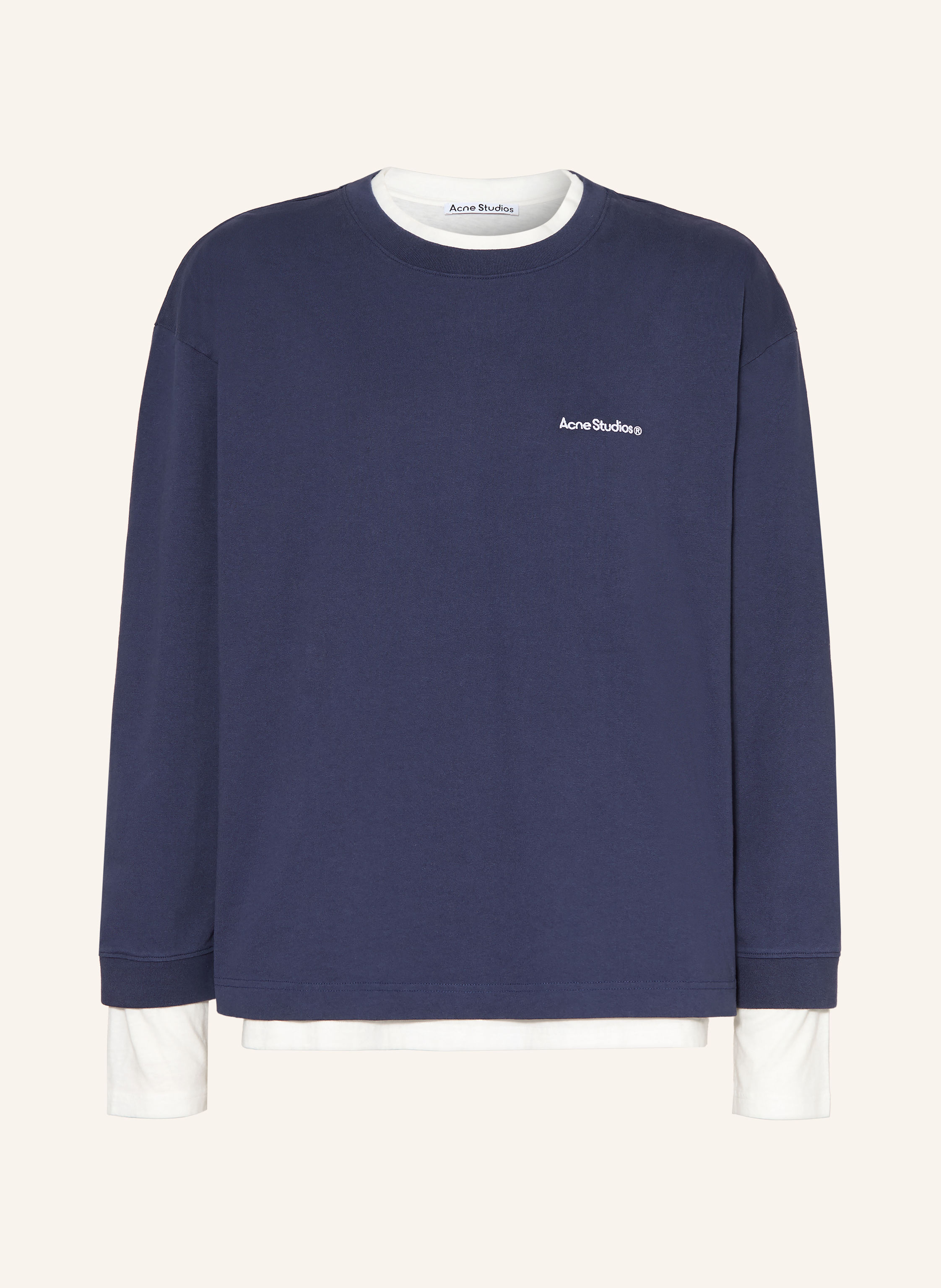 Acne Studios Sweatshirt im Materialmix