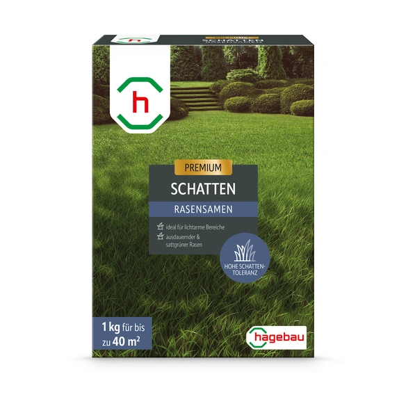 Rasen, Rasensamen Schattenrasen 1,0Kg Karton für 40 m2
