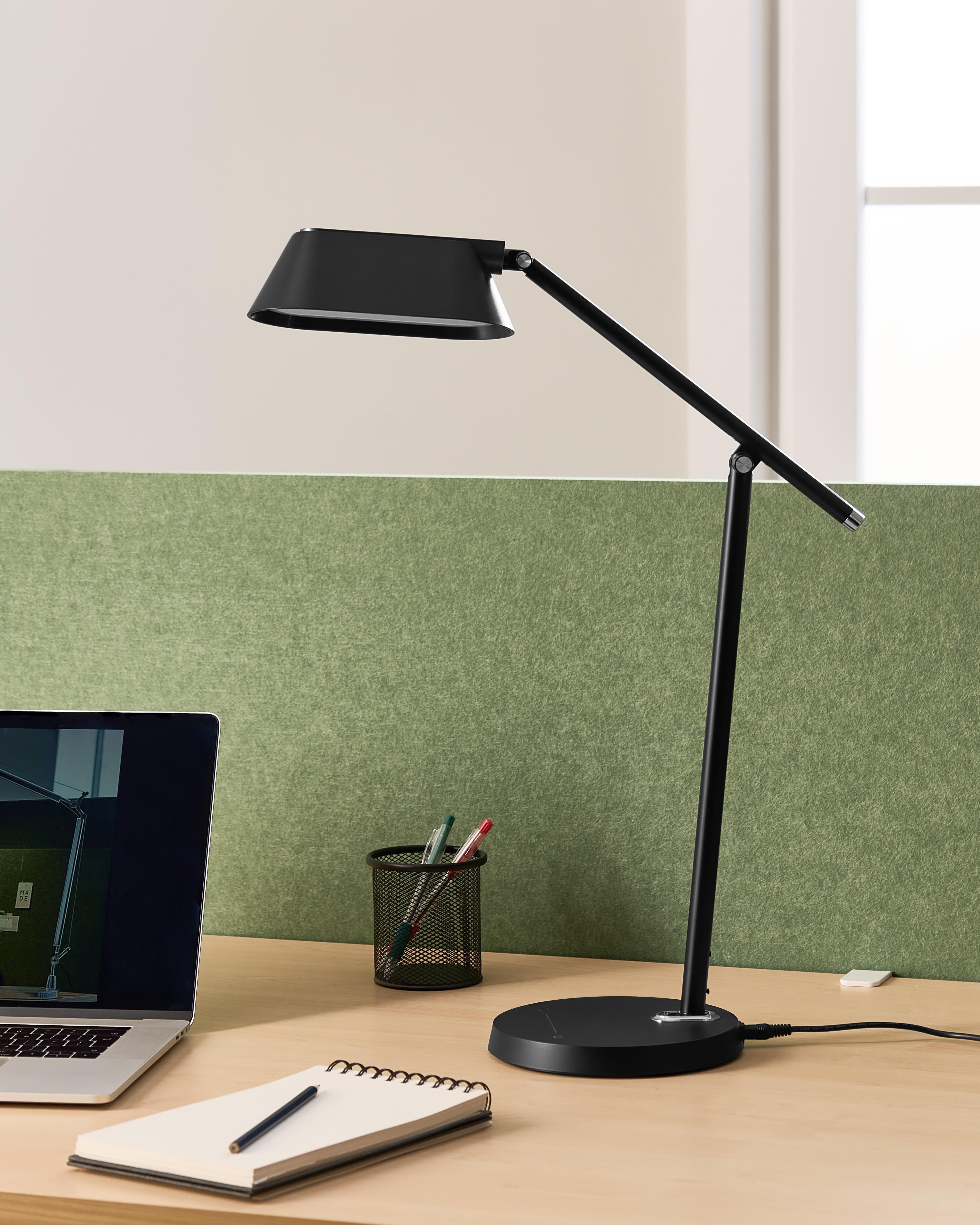 LED Desk Lamp LEONIS with Dimmer Black