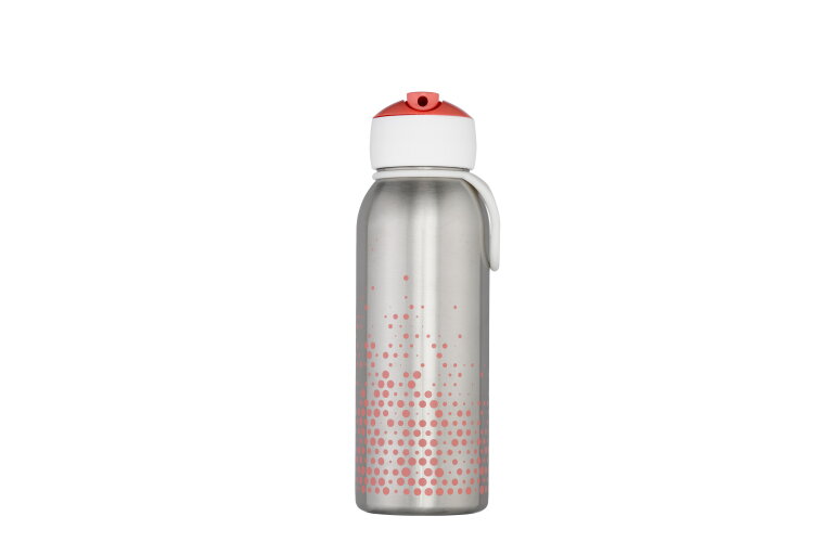 isoleerfles flip-up campus 350 ml - pink