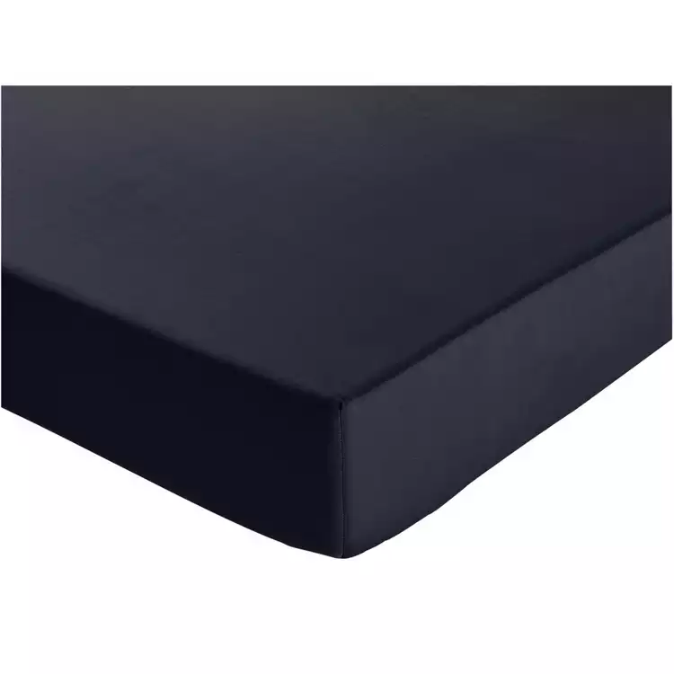 Habitat Cotton 200TC Navy Extra Deep Fitted Sheet - Single