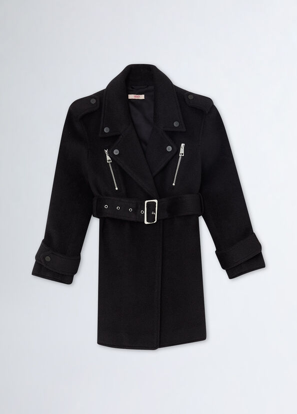 Cappottino in maglia con cintura