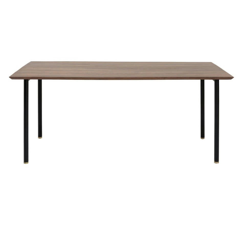 RAVELLO - Table à manger 6 personnes en Sheesham et acier L160