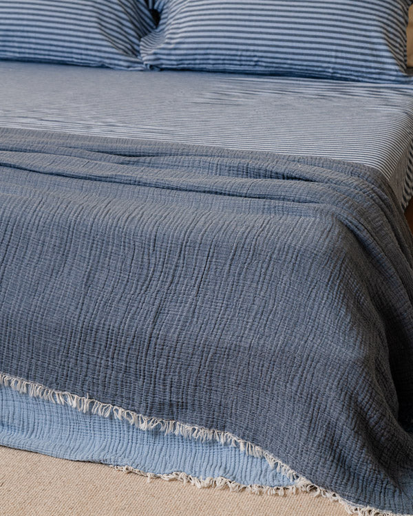 Senna Melange PARTY BLANKET™ Indigo - King