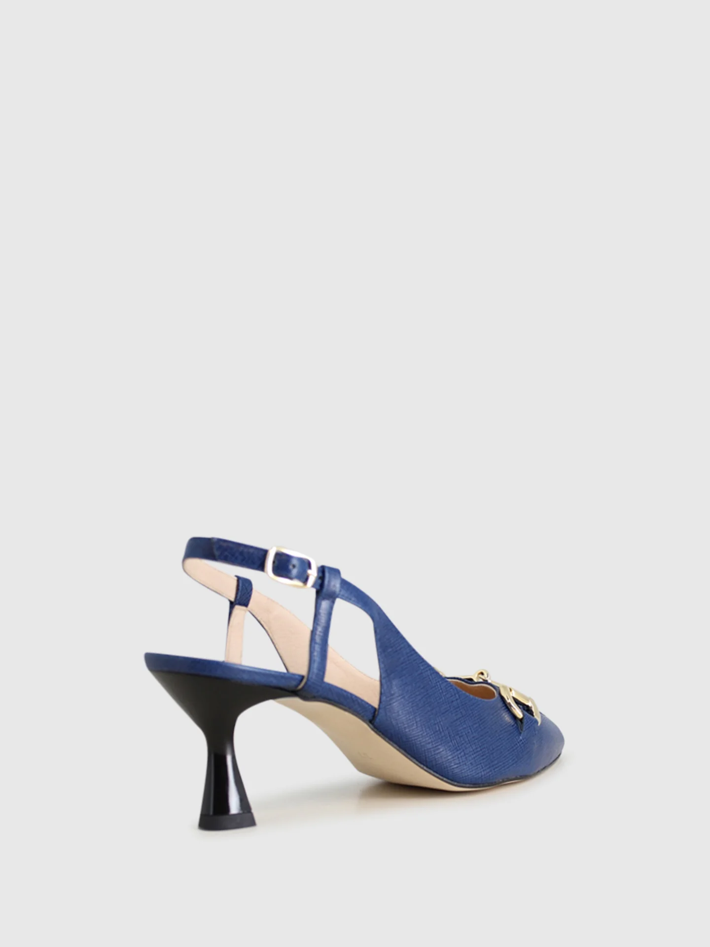 Sandálias de Salto em Azul Marinho