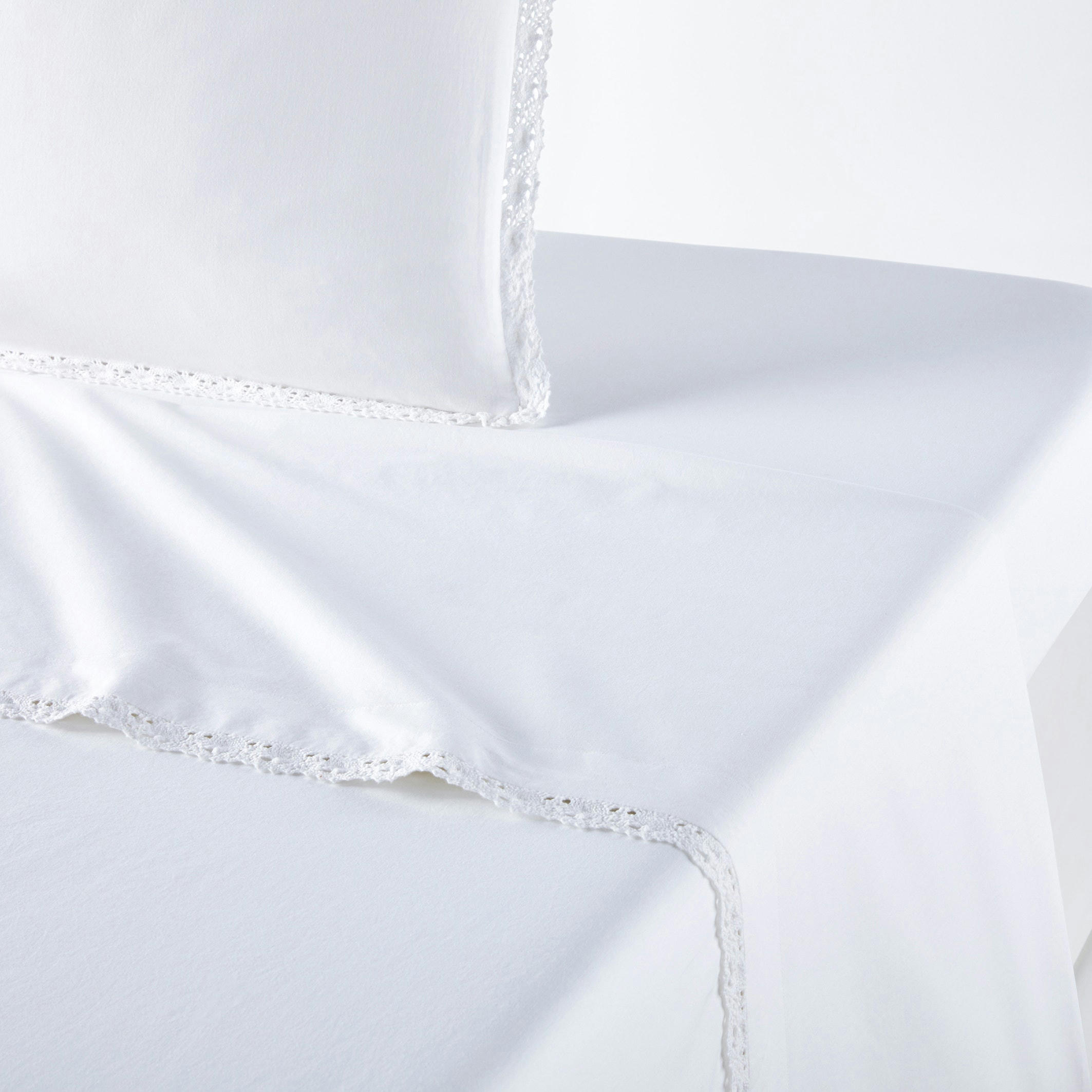 Drap plat pur coton lavé Alhambra