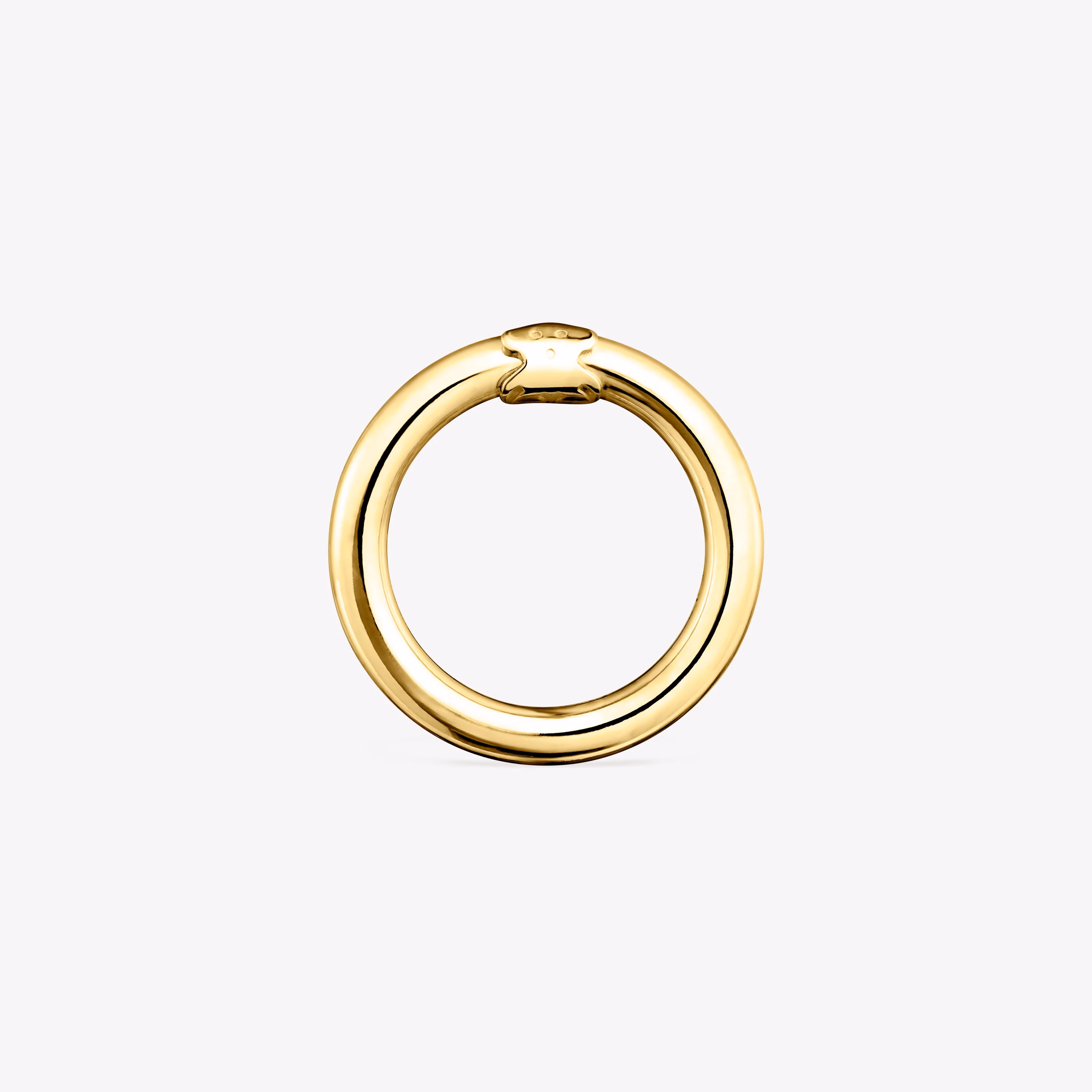 Anilla mediana con baño de oro 18 kt sobre plata Hold