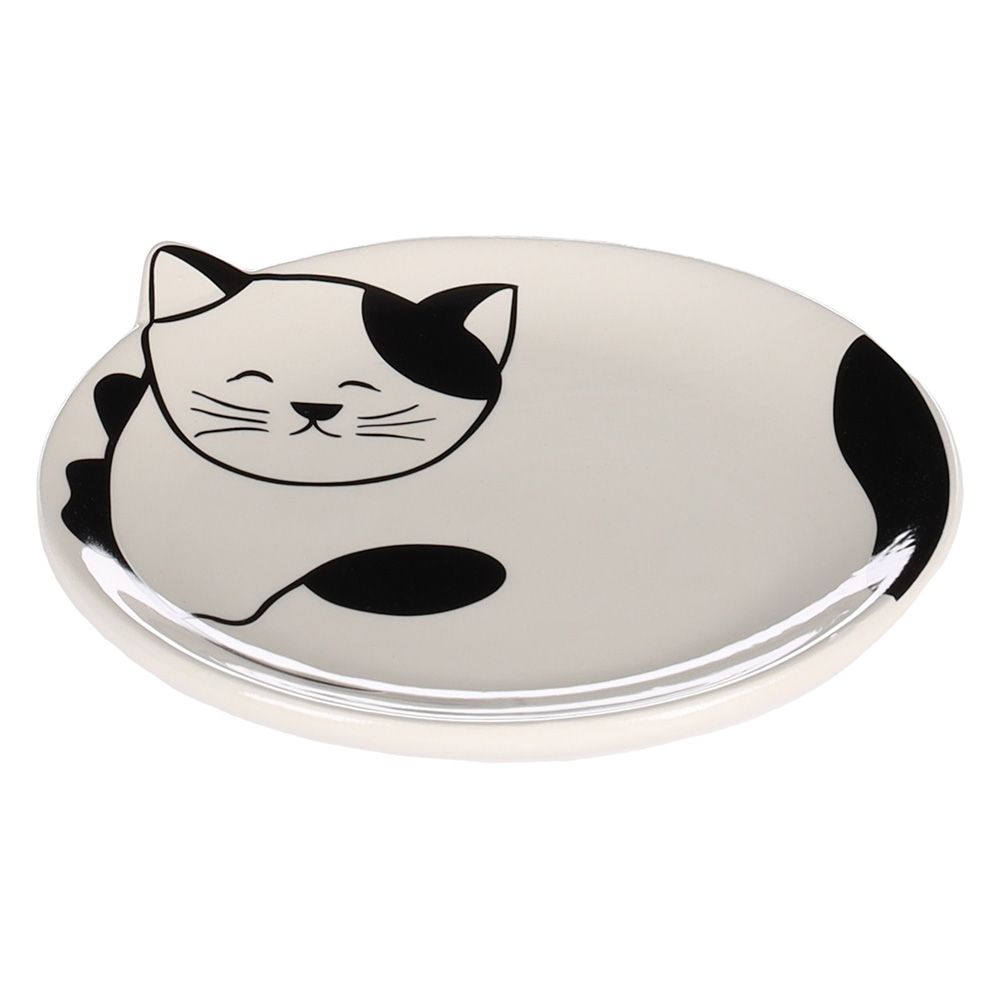 Flamingo Ceramic Plate Cat Ravi
