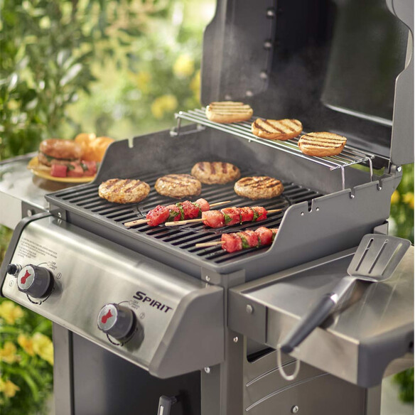 Grille Gourmet en fonte Spirit Serie 200 (boutons façade) - Weber