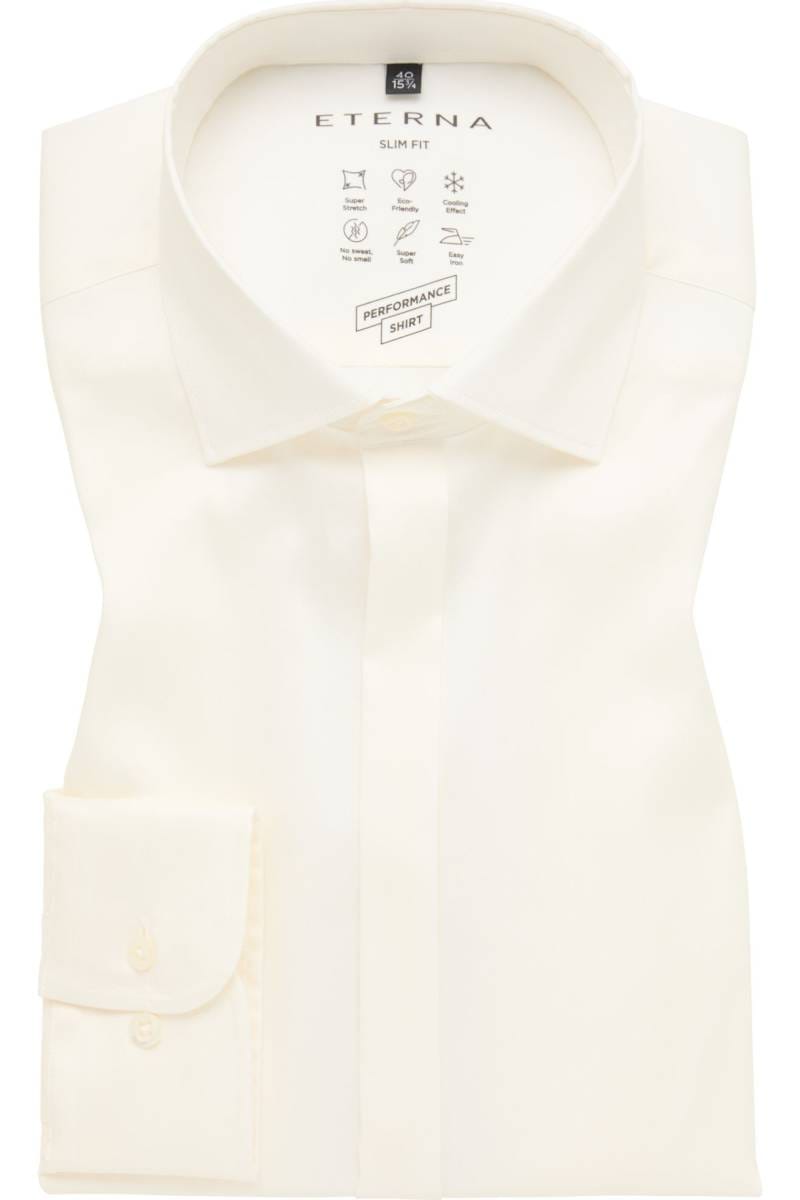 ETERNA Performance Slim Fit Hemd champagner, Einfarbig