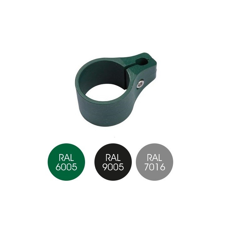 Collier de finition en plastique pour poteau rond vert ø 60 mm GIARDINO