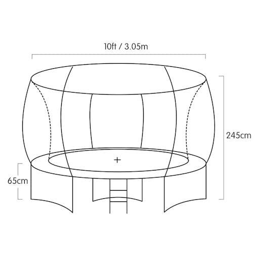 NNEDPE Kahuna Classic 10ft Trampoline