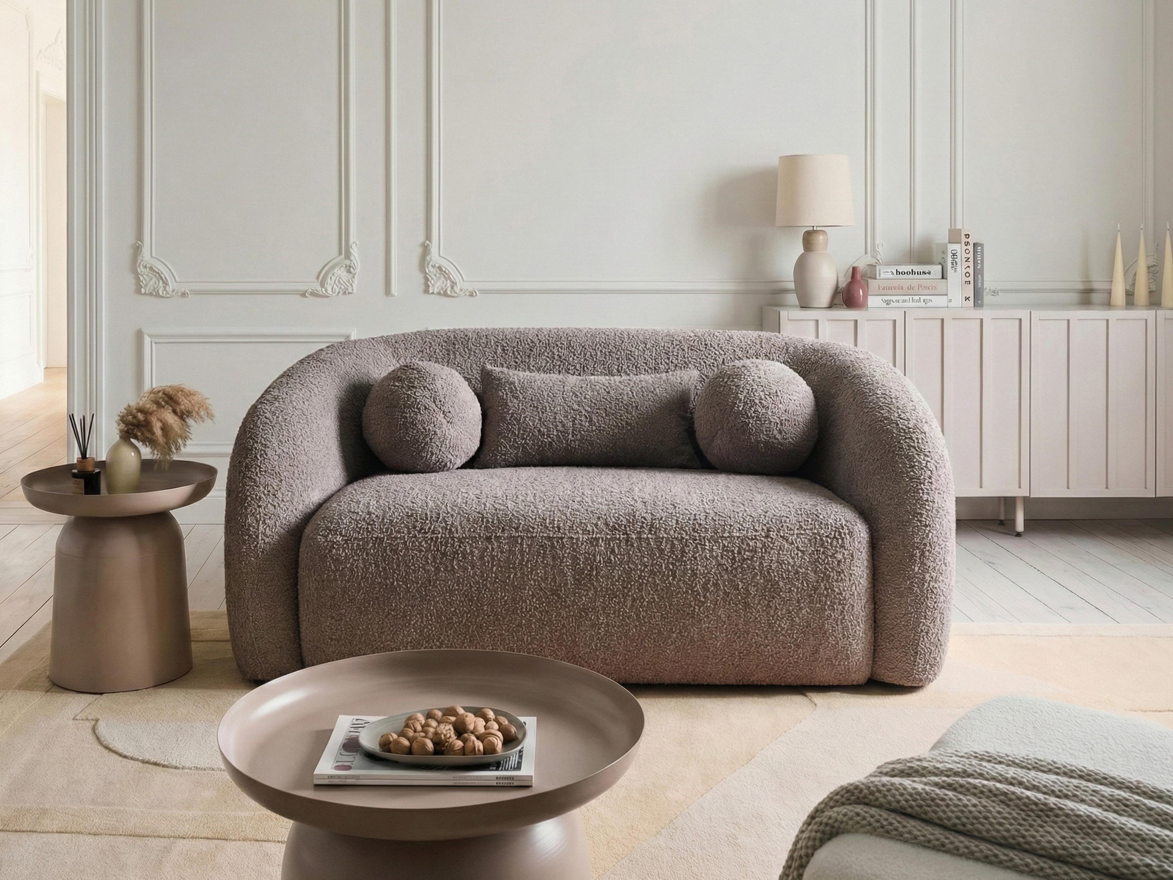 Sofa 2 Seater EGEDAAL Boucle Taupe