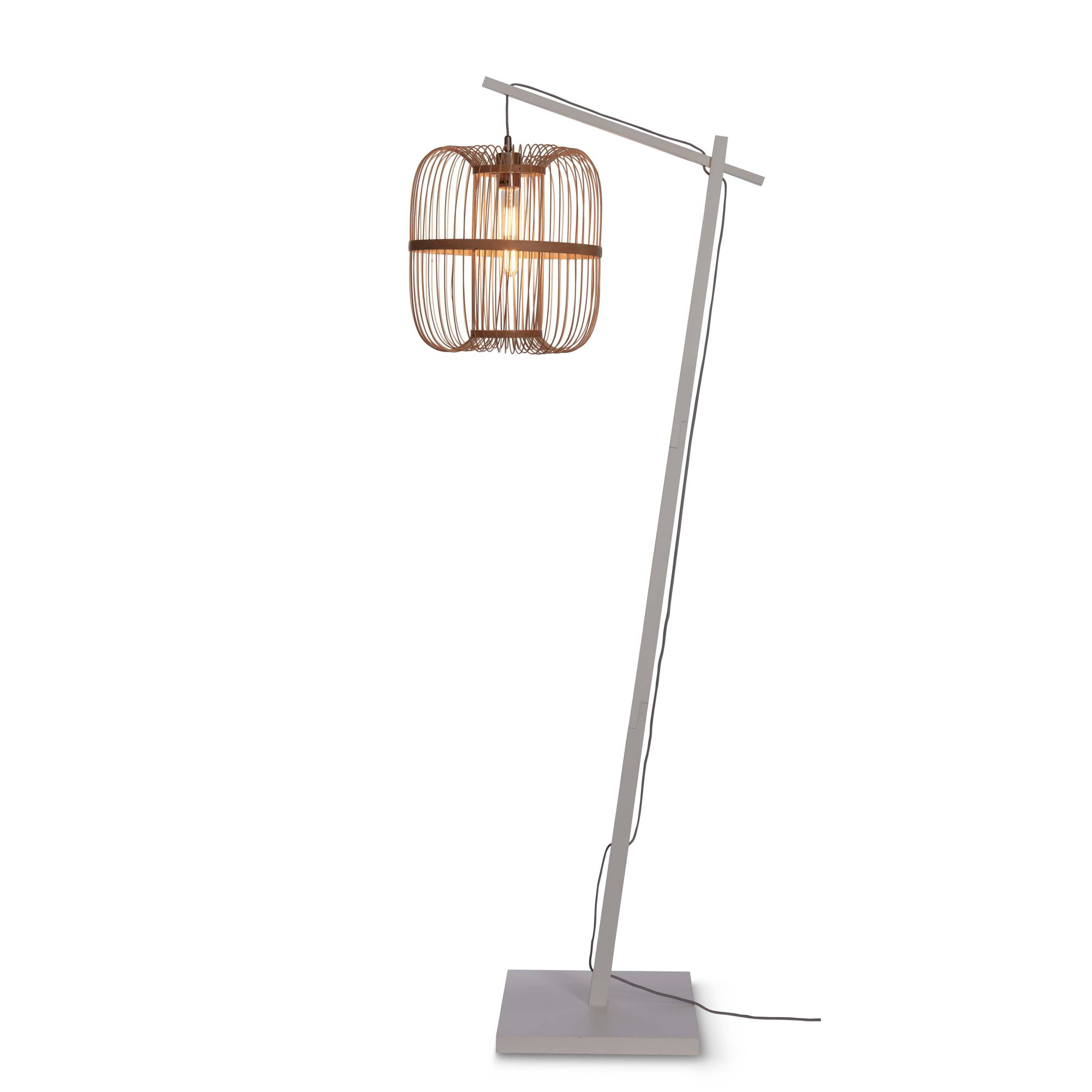 GOOD&MOJO vloerlamp Hokkaido - bruin - Ø38cm
