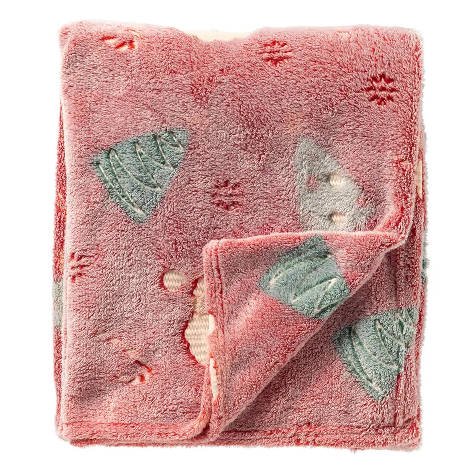 Plaid Christmas - Barbados Cherry - 140x180 cm