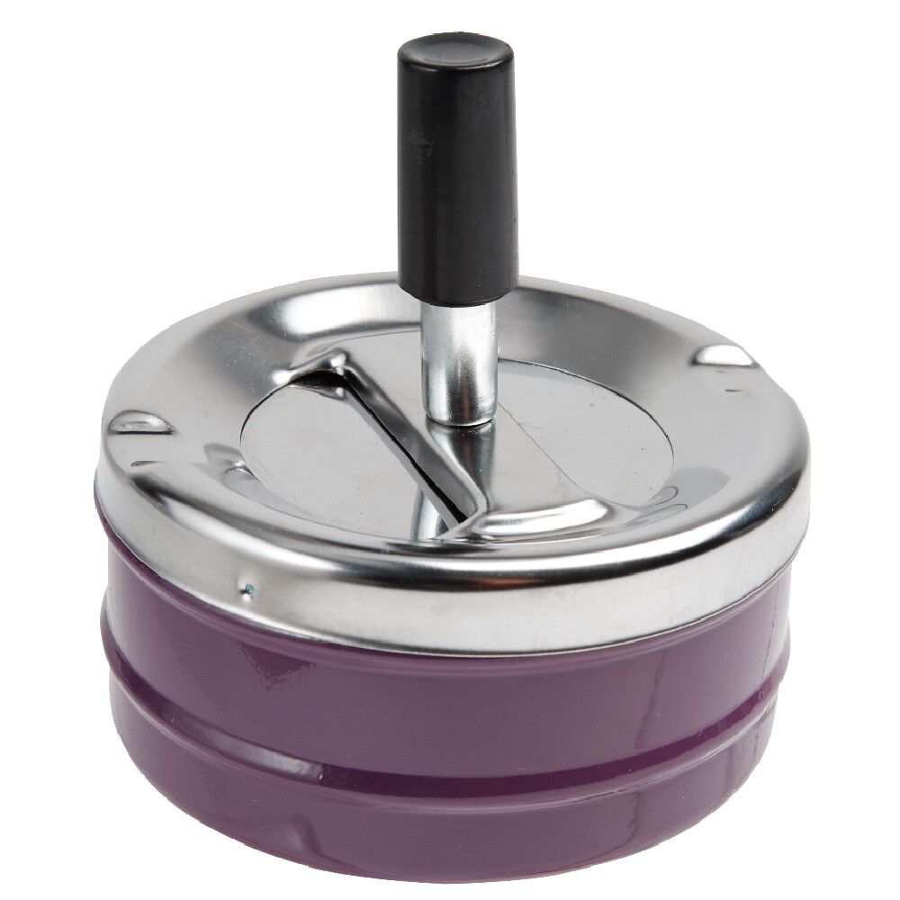 Cendrier poussoir rotatif