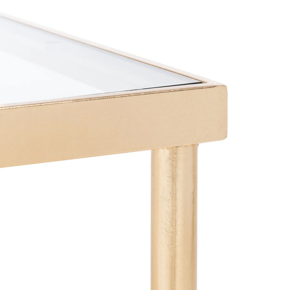 SAFAVIEH Couture Araminta Gold Leaf Coffee Table - 44 W x 24 L x 20.5 H - 44Wx24Dx21H