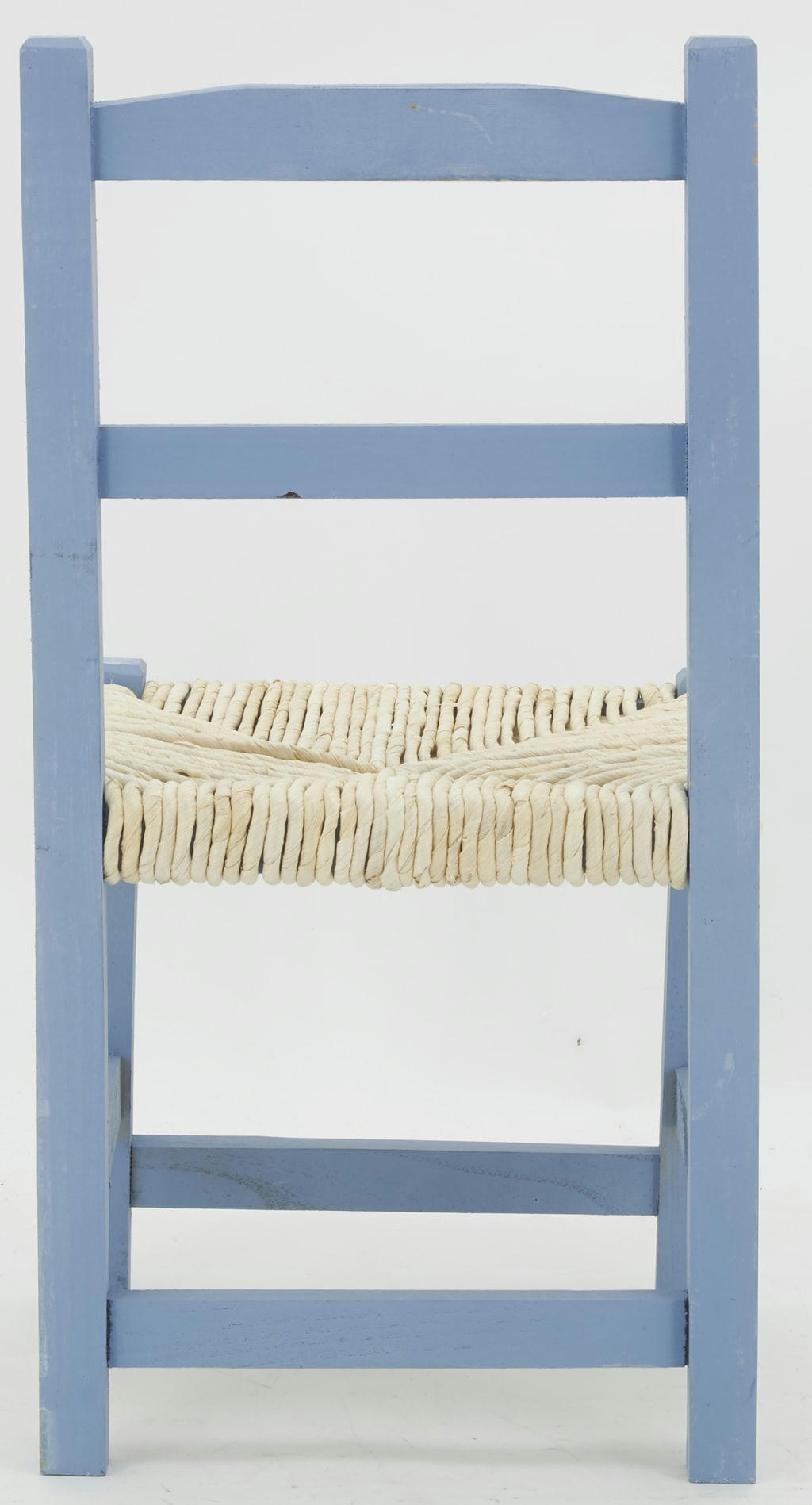 - Chaise enfant en bois bleu-gris