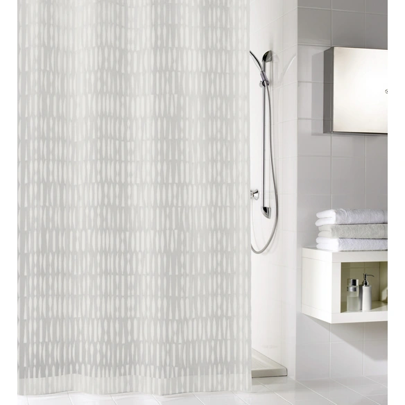 Duschvorhang »Zora«, BxH: 180 x 200 cm, Streifen, weiß