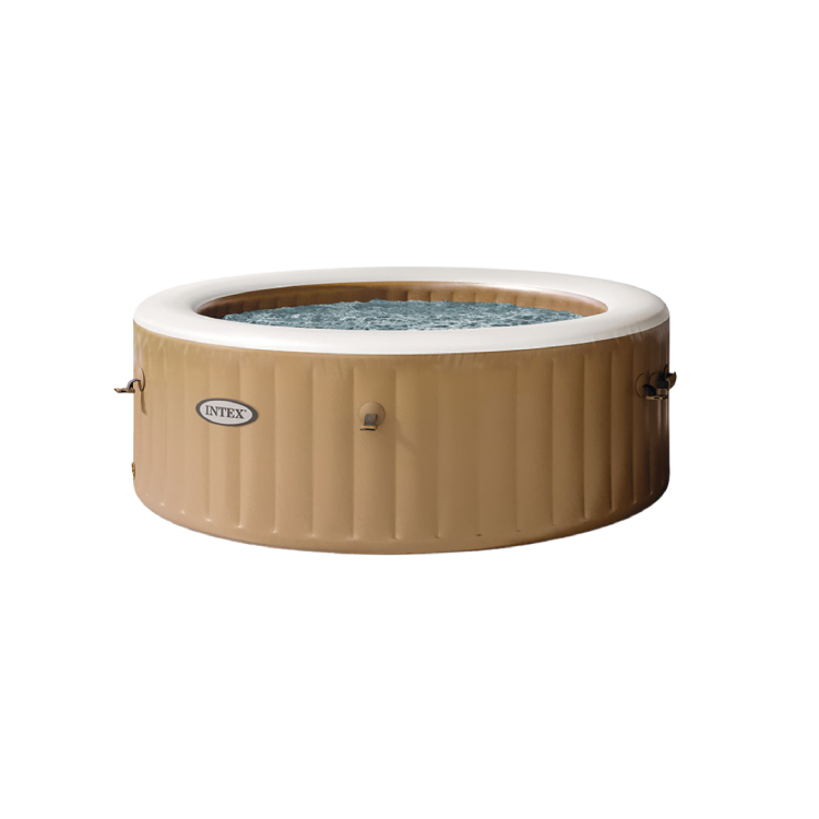 Structure gonflable ronde de spa beige