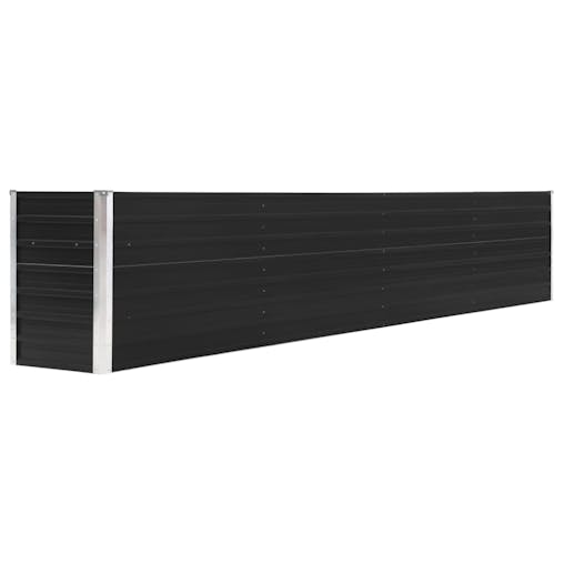 NNEVL Garden Raised Bed Galvanised Steel 320x40x45 cm Anthracite