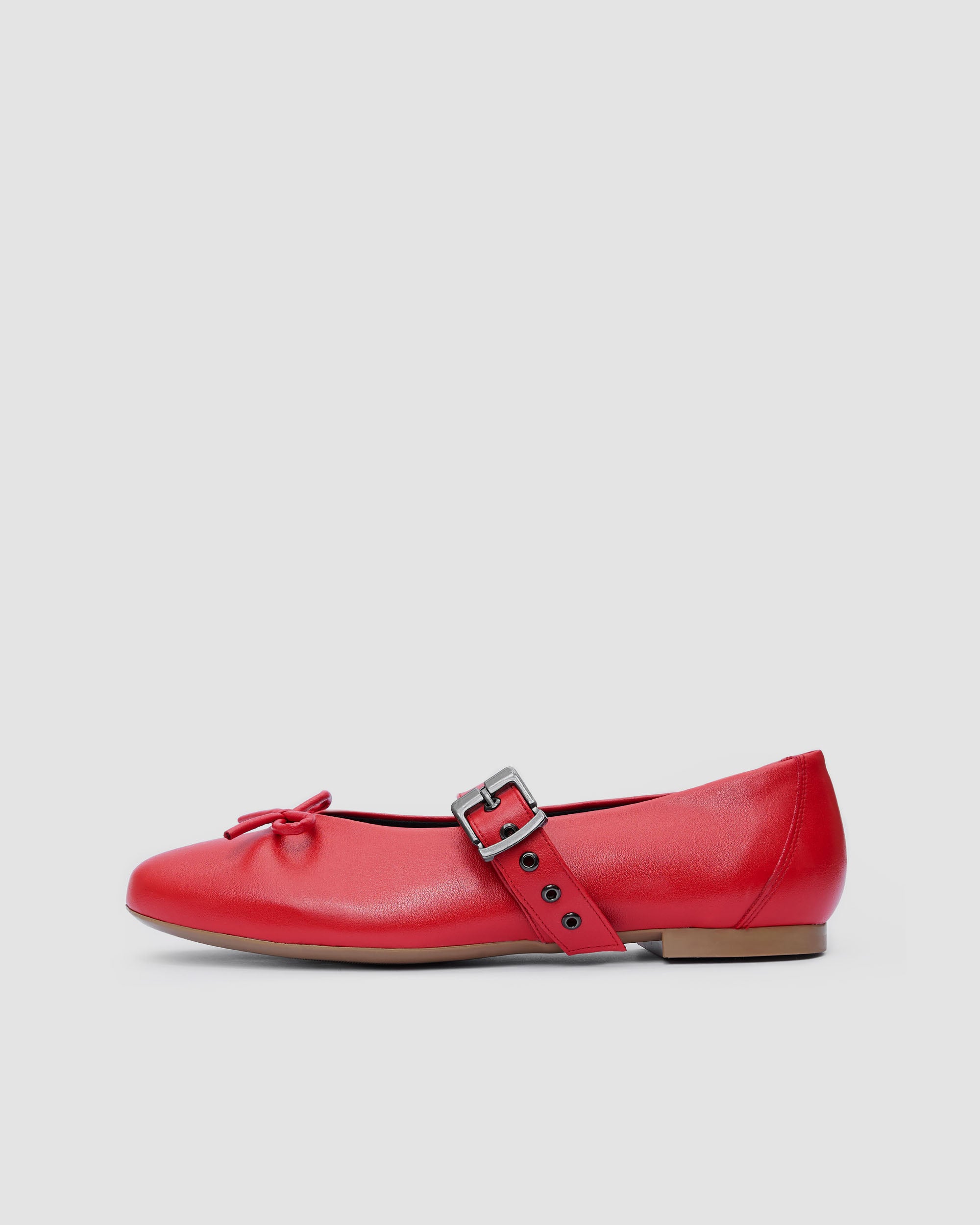 BOHEMA - Mara Pumps Czerwone, ze skóry roślinnej, polska rodzinna marka