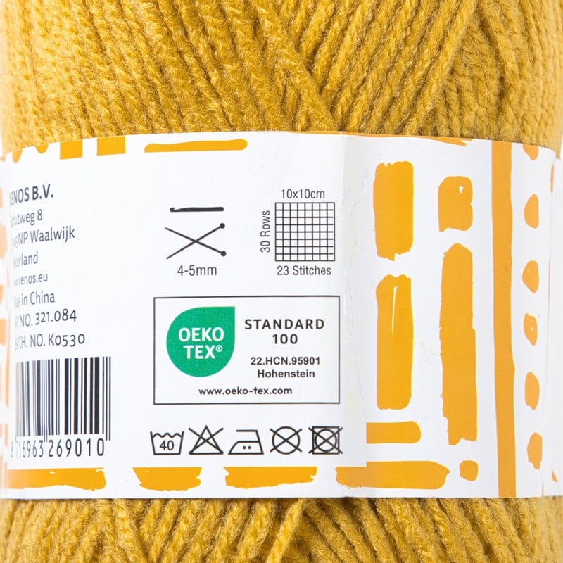 Garen acryl - geel - 100 gram - 240 meter