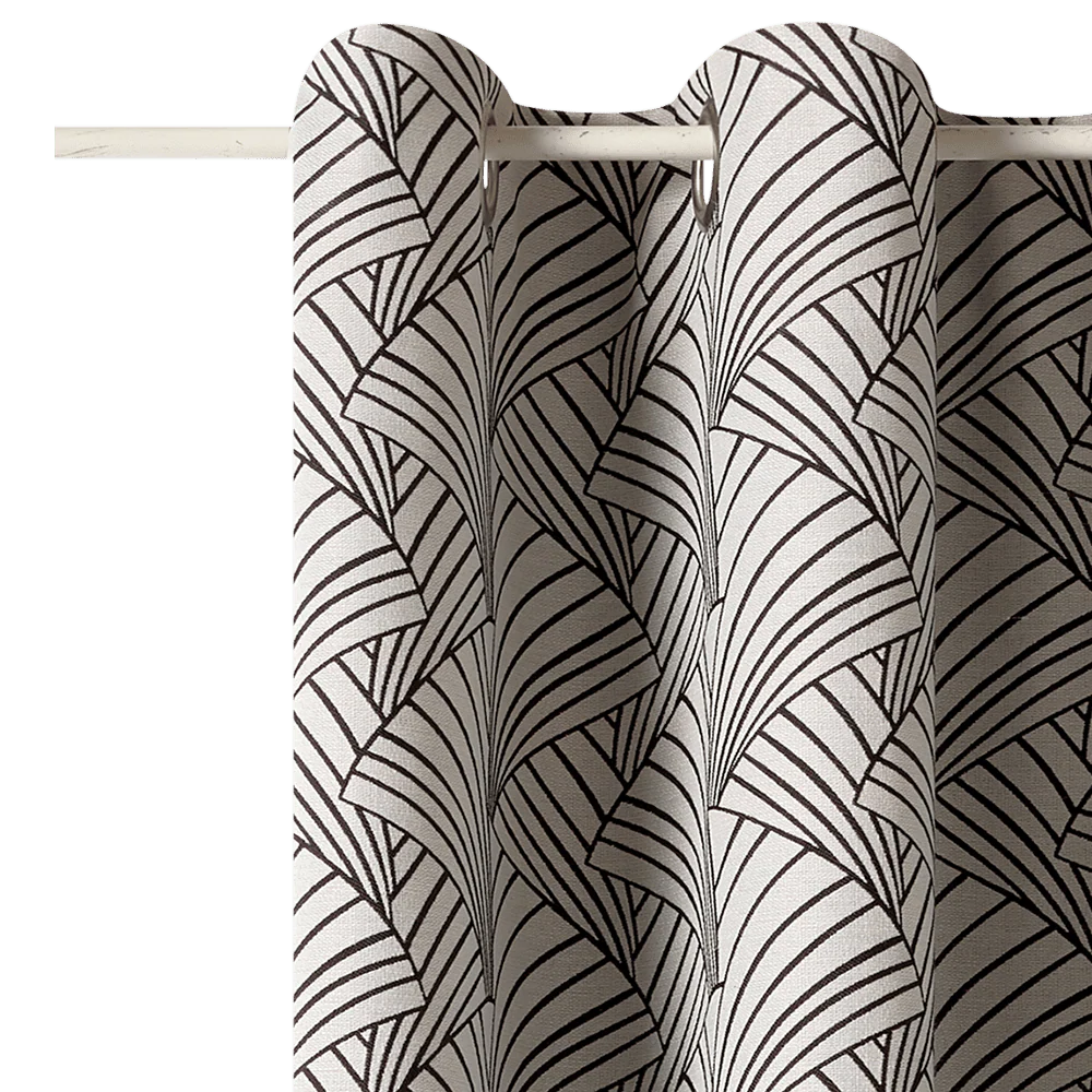 Rideau ARDECCO coloris noir 135 x 250 cm