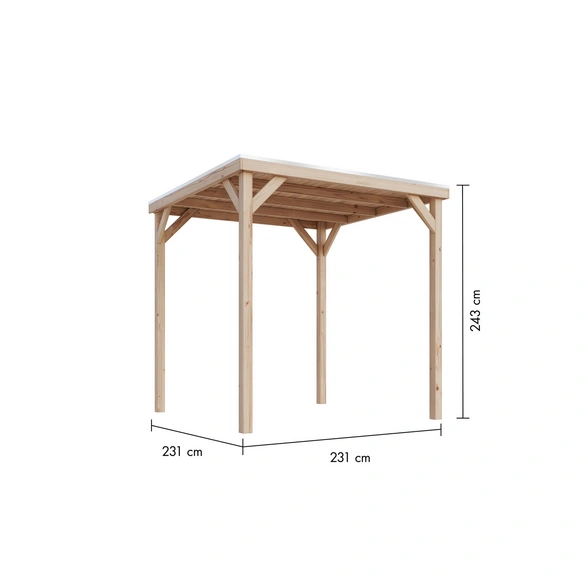 Pavillon »Cubeco«, BxHxT: 231 cm x 243 cm x 231 cm